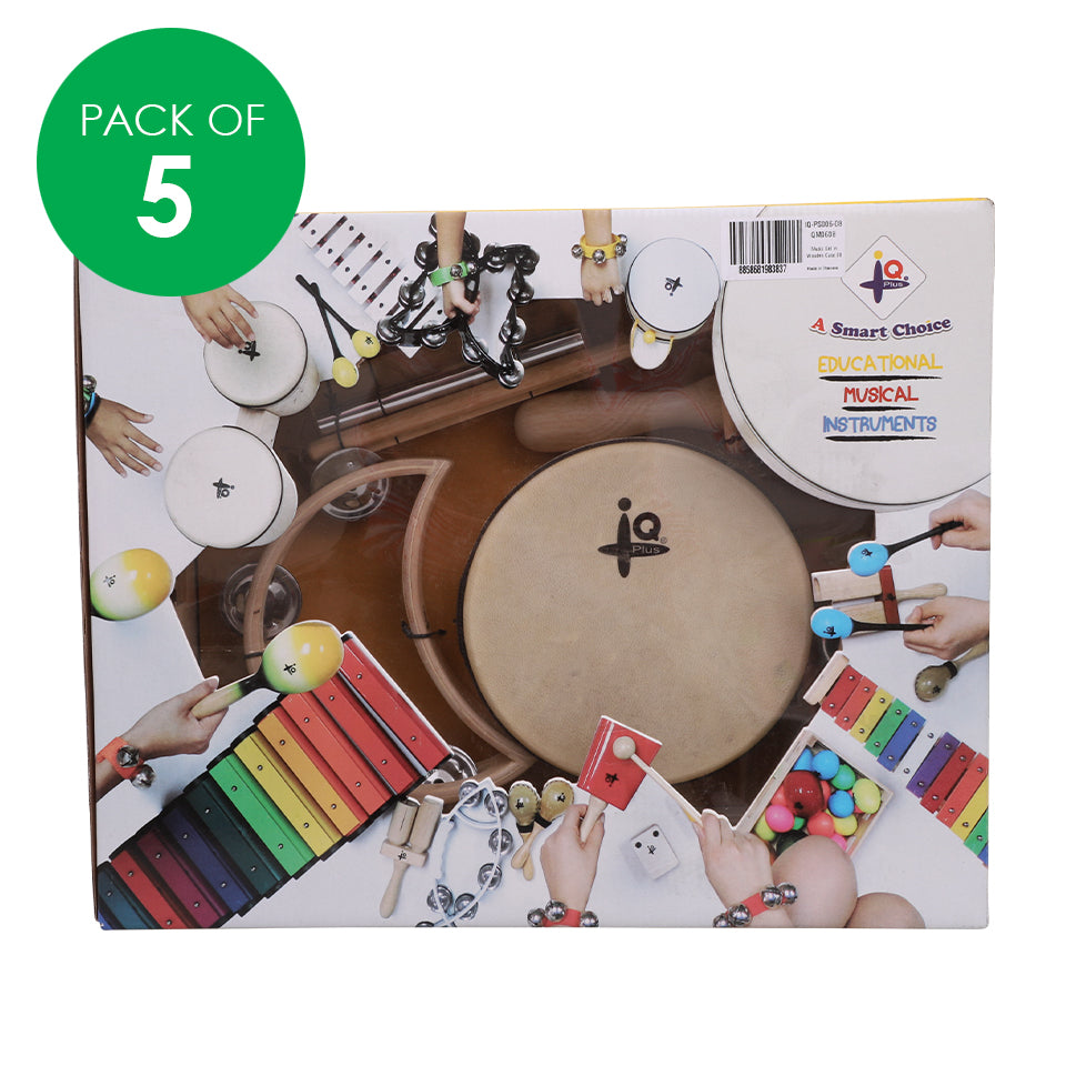 Wooden Musical Instruments - Pack of 5