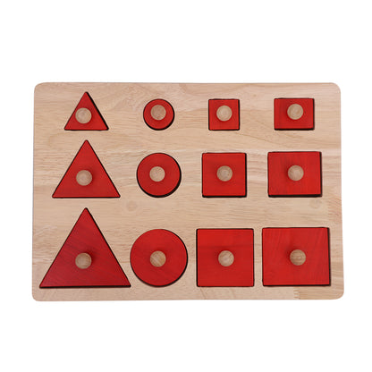Knob Puzzle - Shapes - 12 Pieces