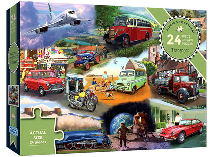Piecing Together Puzzle - Transport - 24 Pieces