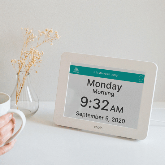 Robin Day Clock - White