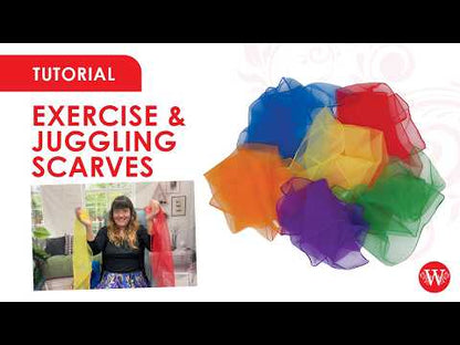 Exercise & Juggling Scarves - Pack of 6