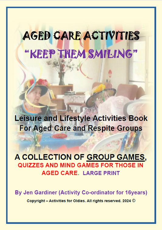 Keep Them Smiling - A Collection of Group Games, Quizzes and Mind Games Activities (Downloadable PDF)