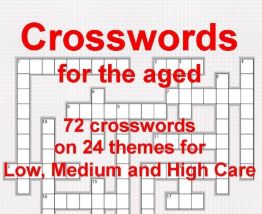 Crosswords for The Aged  (72 Crosswords at 3 Different Levels) Book