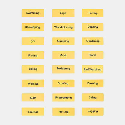 Link & Think Conversation Game - Hobbies