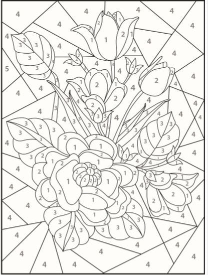 Watercolour Paint By Numbers Kit - A3