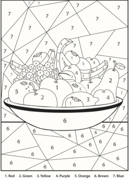 Watercolour Paint By Numbers Kit - A4