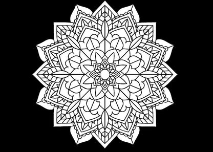 Colouring Sheets - Black Background - A4 - Pack of 10