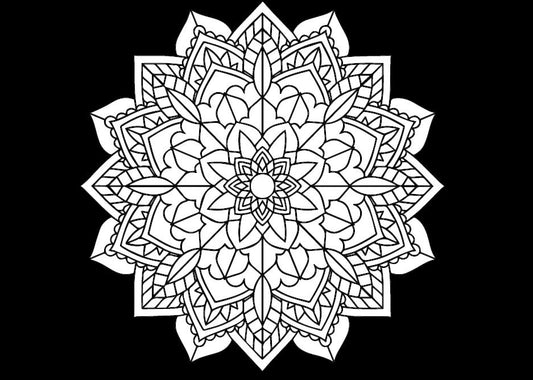 A3 Colouring In: Black Background Images (P.L.W.D)